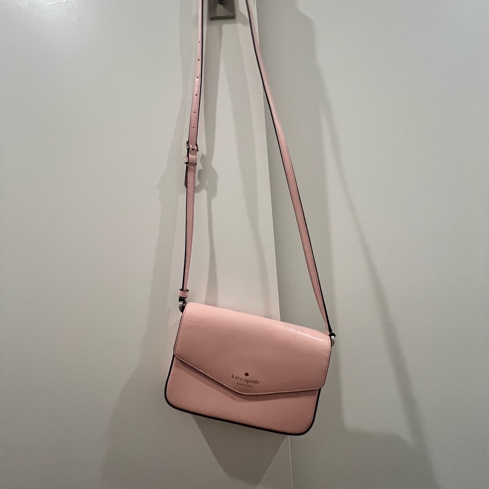 Kate Spade Pink Leather Crossbody Bag